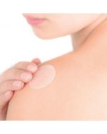 Scarban Elastic Silicone Sheet Oval on womens shoulder